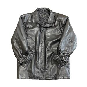 PELLE CUIR LEATHER | Men's Black Leather Jacket